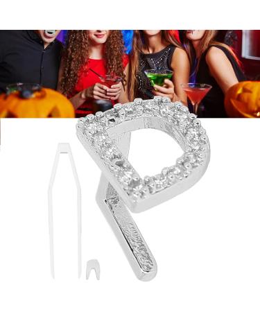 Halloween False Teeth Hip Hop Fake Teeth Plating English Letter D Teeth Brace Cosplay Halloween Party Teeth Decoration Jewelry Halloween Dentures Ornaments Accessories (Silver) - Buy Online on GoSupps.com