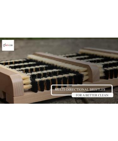 DIVCHI Wooden Outdoor Doormat Boot Scraper - Outside Shoe Scrubber Brush - Cleans Deep Removes All Outdoor Dirt Snow Mud and Sand. Construction Hiking Cleaner - Buy Online on GoSupps.com