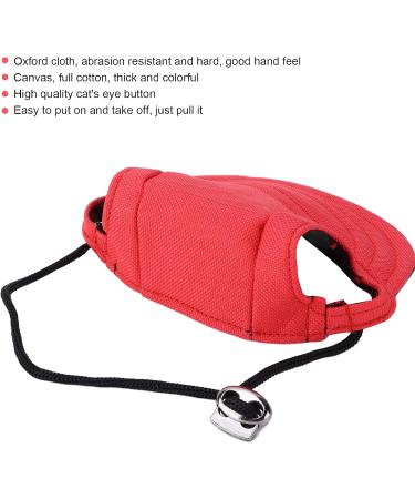 Psop Dog Baseball Cap - Stylish Sun Hat for Dogs with Ear Holes | Red M | Perfect for Pets - Buy Online on GoSupps.com