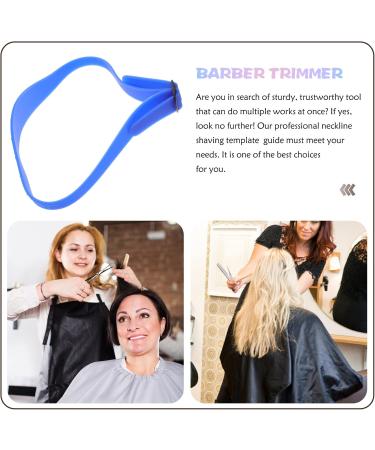 Beaupretty Neckline Shaving Template Hair Cutting Guide Curved Silicone Haircut Band for DIY Home Salon Hair Trimming Cutting Blue - Buy Online on GoSupps.com