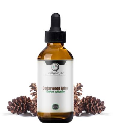 uh*Roh*Muh Pure Cedarwood Atlas Essential Oil (Wild Harvest) - Aromatic Elixir for Hair Skin and Culinary Delights - Perfect for Cleaning Aromatherapy DIY Soap & Diffuser - Morocco Origin 2oz 2 Fl Oz (Pack of 1)