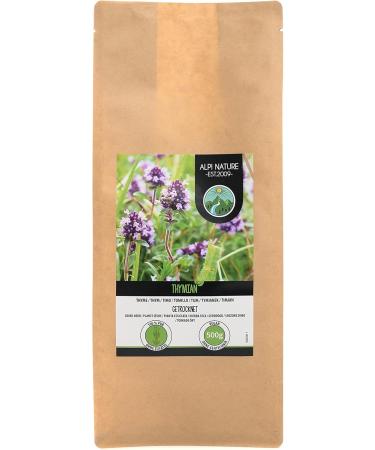 Dried Thyme (500g) Thyme sachet rubbed thyme 100% pure and natural for the preparation of spice mixes and thyme tea - Buy Online on GoSupps.com