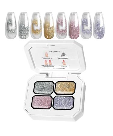 Nail Art Gel Paint Nail Art Palette Gel Manicure Palette Long Lasting Wear Smooth Application 3G for Home Salon Wedding Dating Travel