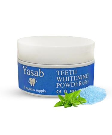YASAB Teeth Whitening Powder | 6 Month Supply | Fast, Sensitivity-Free & Enamel-Safe | Removes Years of Stains & Brightens Your Smile | Fresh Breath |