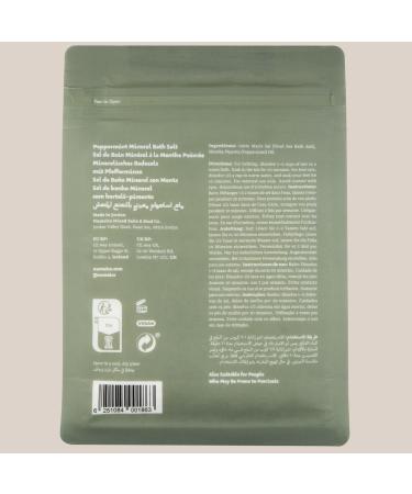 Sels de bain de la mer Morte naturellement r colt sel de bain pour tremper et se d tendre de Jordanie 1 kg de gros sel de mer avec parfum menthe poivr e - Buy Online on GoSupps.com