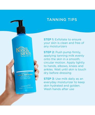 Bondi Sands Everyday Gradual Tanning Milk 12.68 Fl Oz | Body Moisturizer with Aloe Vera & Vitamin E for Glowing Skin - Buy Online on GoSupps.com