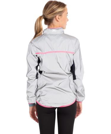 Trespass Lumi Waterproof Jacket for Women - Fully Reflective & Silver M | International Shipping - Buy Online on GoSupps.com