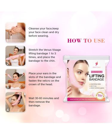 V Line Mask - Double Chin Reducer & Face Slimming Strap | V Shaped Face Lifting Belt for Jawline | Reusable and Adjustable - Buy Online on GoSupps.com