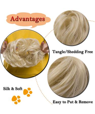 SEGO Voluminous Hairpiece Bun Tie | Blonde #613C Hair Extension for Updos - Buy Online on GoSupps.com