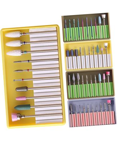 minkissy 3 Sets Nail Drill Replacement Bits Cuticle Drill Bits Nail File Drill Bits Grit Nail Art Supplies Nail Grinding Head Nail Grinding Polisher Gel Nails Bit Sand Set Manicure 5x1cmx3pcs Yellowx3pcs - Buy Online on GoSupps.com