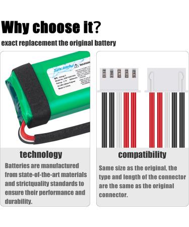 6000mAh Replacement Battery for JBL Charge 3 - GSP1029102A | 22.2Wh/3.7V - International Shipping Available - Buy Online on GoSupps.com