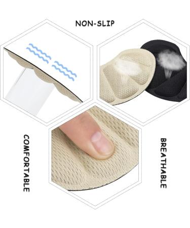 Prous 4-Piece Heel Cushion Inserts - Black & Beige Self-Adhesive Shoe Pads for Loose Shoes - Heel Blister Protector for Women & Men - Buy Online on GoSupps.com