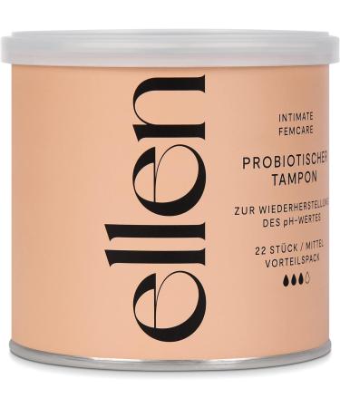 Prediotic Tampons Normal (22 pcs) - Ellen Probiotic Tampons for Vaginal Health - Advantage Pack - Buy Online on GoSupps.com