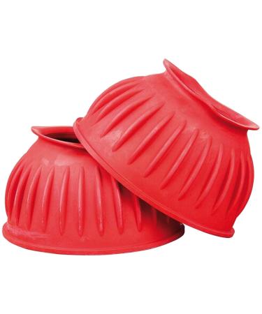 TdeT rubber hoof protectors closed red XL