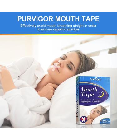 Gentle Mouth Tape (120 pcs) for Better Sleep | Anti Snoring Strips for Men and Women | Stop Snoring Solution | Improved Nighttime Breathing - Buy Online on GoSupps.com