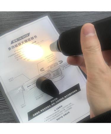 Uncles Powerful 30X Handheld Magnifier USB Rechargeable Magnifying Glass with LED Light Explore The Details up Close for Senior - Buy Online on GoSupps.com