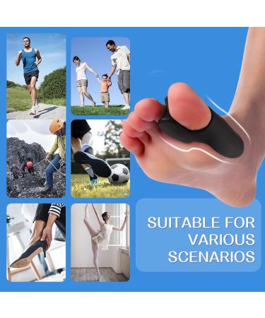Promifun Gel Bunion Cushion Protector with Toe Separator for Women Men - 10 Pack Black - Buy Online on GoSupps.com