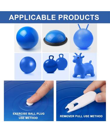Livelytier Exercise Ball Plug Set - 18 Pieces | Yoga Ball Replacement Plug for Stability Balls, Stopper, Air Stopper - Buy Online on GoSupps.com