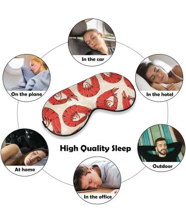 Shrimps Sleep Mask Eye Cover - Adjustable Strap, Blocks Light, Perfect for Sleeping, Travel, and Naps - Men and Women - Buy Online on GoSupps.com