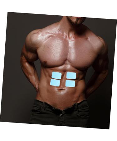 Fomiyes 30-Piece Leaf Gel Pads for Abdominal Stimulators - Hydrogel Replacement Pads Transparent Adhesive Accessories 6.00x4.00cm - Buy Online on GoSupps.com
