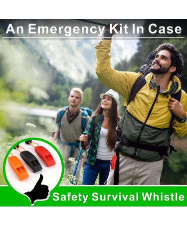 AMBITIONJUMP Emergency Whistle with Lanyard - Loud Safety Whistle for Kayak, Boating, Camping - Survival & Rescue Gear - Buy Online on GoSupps.com