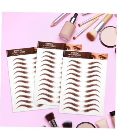 Hemoton 5 Sheets Eyebrow Stickers Fake Eyebrows Eyebrow Waterproof Eyebrow Sticker for Eyebrows Waterproof 1 count (Pack of 1) Brown - Buy Online on GoSupps.com