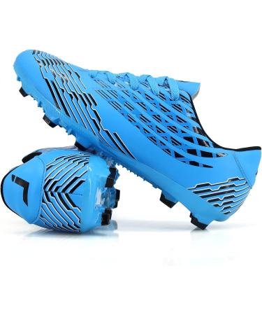 Juzecx Men's Soccer Cleats FG/AG Football Shoes Size 10 Blue | Firm Ground Training Soccer Shoes - Buy Online on GoSupps.com
