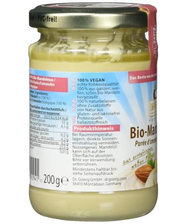 Dr. Goerg Premium Bio-Mandelmus 200g - Organic Almond Butter | Buy Online & International Shipping Available - Buy Online on GoSupps.com