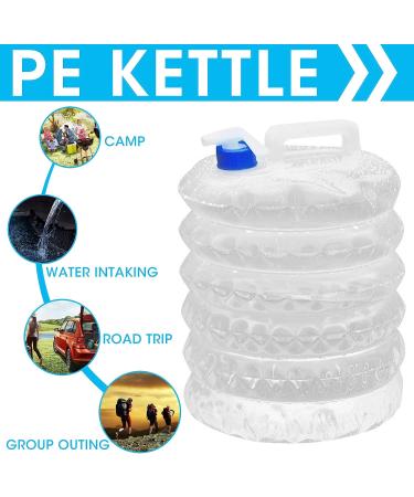 Linbonio BPA-Free Collapsible Water Container | 3.6 Gallon Camping Water Storage Jug | Foldable Portable Canteen for Outdoors, Hiking, and Survival Kit - Buy Online on GoSupps.com