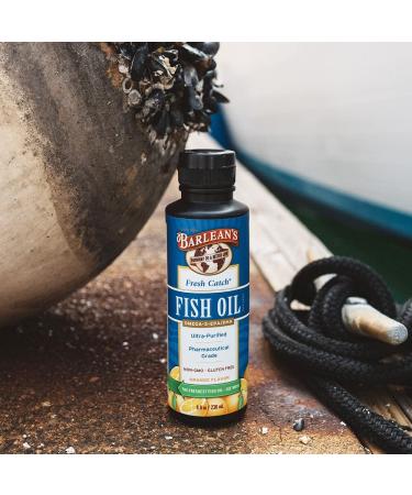 Barlean's Fresh Catch Fish Oil - Omega-3 EPADHA, Orange Flavor, 8 fl oz - Buy Online on GoSupps.com