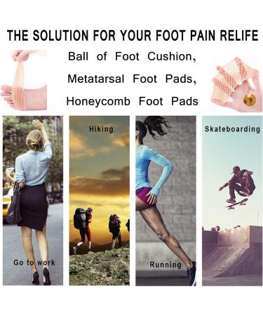 VANONW Silicone Ball of Foot Cushions - 3 Pairs (6Pcs) for Women | Metatarsal Pads for Pain Relief | Reusable & Breathable Gel Pads - Buy Online on GoSupps.com