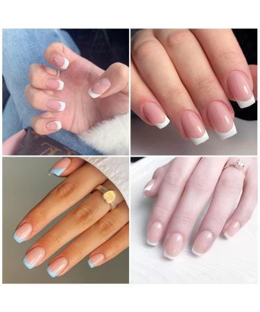 6 Pcs French Tip Silicone Nail Art Stamper Kit with Scrapers - DIY Nail Stamping Tools for Women - Perfect Christmas Gift - Buy Online on GoSupps.com