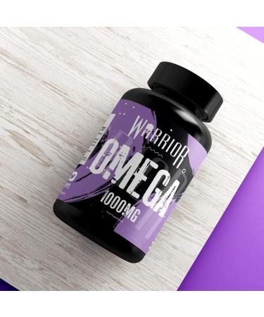 Warrior Omega Fish Oils 1000mg - 60 Softgel Capsules - Omega 3 Essential Fatty Acids Supplement - May Help Maintain: Healthy Skin Hair Teeth Gums Bones Joints and Immune System - Buy Online on GoSupps.com