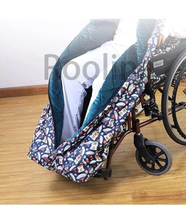 Fleece-Lined Wheelchair Cosy Cover Water Proof Fleece Lining Windproof Warmer Puppy Small Flower Graphic Warm Leg and Lower Body Covers Warm Cover Wheelchair Cover Blanket Apron - Buy Online on GoSupps.com