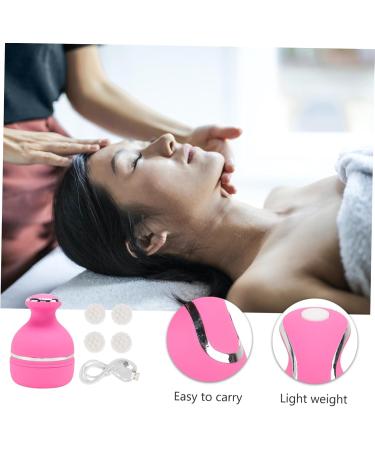 PLAFOPE Head Massager - Scalp Massager Brush for Ultimate Relaxation | 13.9x10.3cm Pink - International Shipping Available - Buy Online on GoSupps.com