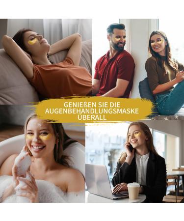 60 PCS 24K Gold Gel Eye Pads - Anti-Aging Dark Circles Puffiness Relief | Hydrating Collagen Eye Mask - Buy Online on GoSupps.com