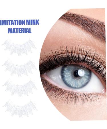 LALAFINA 3 Pairs White Eyelashes Lash Spolies Fluffy Fake Eyelashes White False Eyelashes White Faux Eyelashes Blue for Eyes Cosplay Hallow Cross Imitation 3d Upper Eyelashes - Buy Online on GoSupps.com