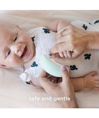 Olababy Silicone Training Cup with Straw Lid (Mint) + Baby Nail Trimmer Bundle - Buy Online on GoSupps.com