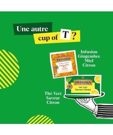 Twinings - Th Vert Saveur Citron Vert Gingembre - 20 Sachets - Vivifiant et Acidul - D guster Chaud ou Froid Citron Vert Gingembre - Buy Online on GoSupps.com