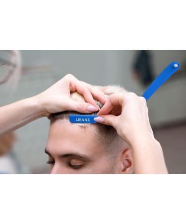 Premium Black Straight Razors for Men - Classic Shaving with 10 Stainless Steel Blades | Professional Barber Supplies & Accessories - Buy Online on GoSupps.com