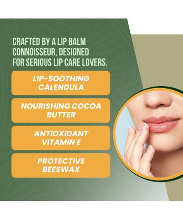 Perfect Supplements - Lip Nutrients Vanilla Lip Balm - With Calendula Cocoa Butter & Vitamin E - Ultra Moisturizing Lip Care for Soft Healthy Lips -3 Pack Mandarin Vanilla - Buy Online on GoSupps.com