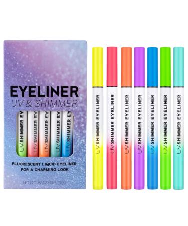 Eyeliners Liquides Color s | clat Scintillant Eye-liner Imperm able - Stylo Maquillage Pigment Brillant Longue Tenue pour Filles et Femmes Soir e F te Spectacle