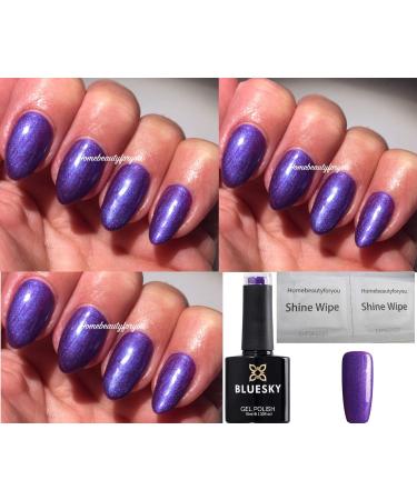 Bluesky Purple Purple 80530 Nail Gel Polish UV LED Soak Off 10ml - Buy Online on GoSupps.com
