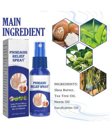Chirsfairy Psoriasis Relief Treatment Spray 30ml - Soothes Itching, Gentle Skin Hand Foot Relief - 3PCS - Buy Online on GoSupps.com