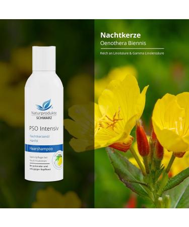  Naturprodukte Schwarz Naturprodukte Schwarz PSO Intensive Shampoo for Dry Itchy Scalp with Hemp Seed Oil and Evening Primrose Oil Black Oats and Lecithin for Skin Irritation - Buy Online on GoSupps.com