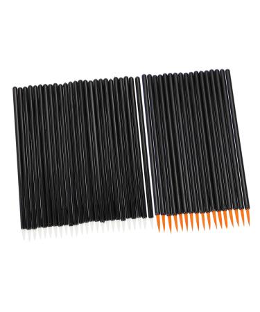 Mipcase 100pcs Disposable Eyelash Brush Makeup Brush Cosmetic Eye Brush Makeup Eye Tool Girl Lip Brush 10x0.2cm As Shown