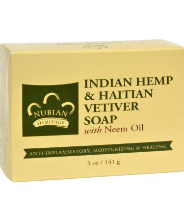 Indian Hemp & Haitian Vetiver Soap Nubian Heritage 5 oz Bar