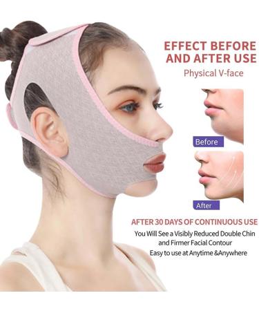 Chin Lifting Bands Double Chin Strap V Shaped Face Shaper - Lift Bandage Double Chin Eliminator Reusable Breathable Adjustable Design for Face Neck - Buy Online on GoSupps.com