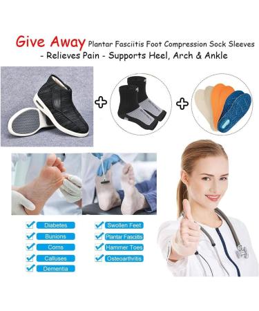 Women s Edema Swollen Boots | Comfortable Adjustable Orthopedic Diabetic Walking Boots | Cozy Surgical Arthritis Footwear for Plantar Fasciitis - Size 8.5 Light Gray - Buy Online on GoSupps.com