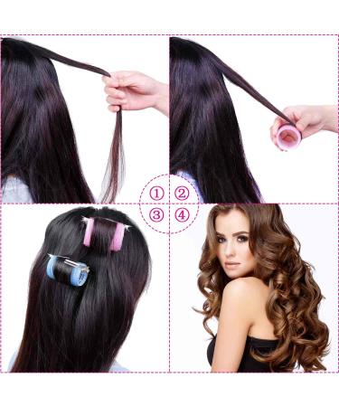Anezus 60 Pcs Self-Grip Hair Rollers Set with Clips - Hair Curlers for Men and Women - Buy Online on GoSupps.com
